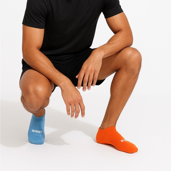 NEW 5 Pairs Mens No Show Sock Classic 70% Cotton Mesh Colorful Size 6-12 L Sport - Picture 2 of 11